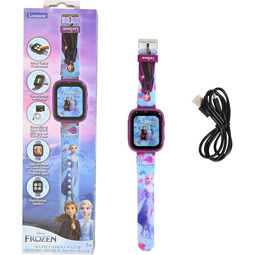 Ceas de Copii Disney Frozen DMW070FZ Camera Foto Card Memorie 8GB Inclus Varsta 5 Ani+ Multicolor