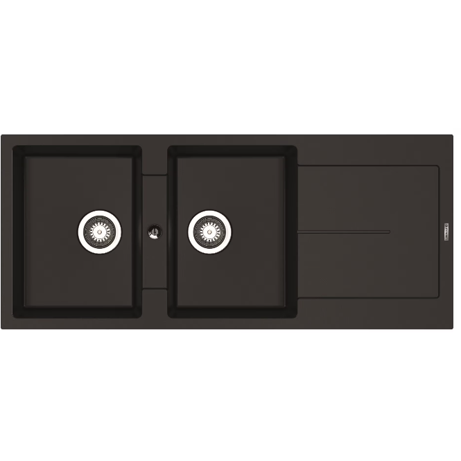 Chiuveta Bucatarie ITHAKA 1160x500mm Adancime 200mm Incastrat   Pyragranite   Negru