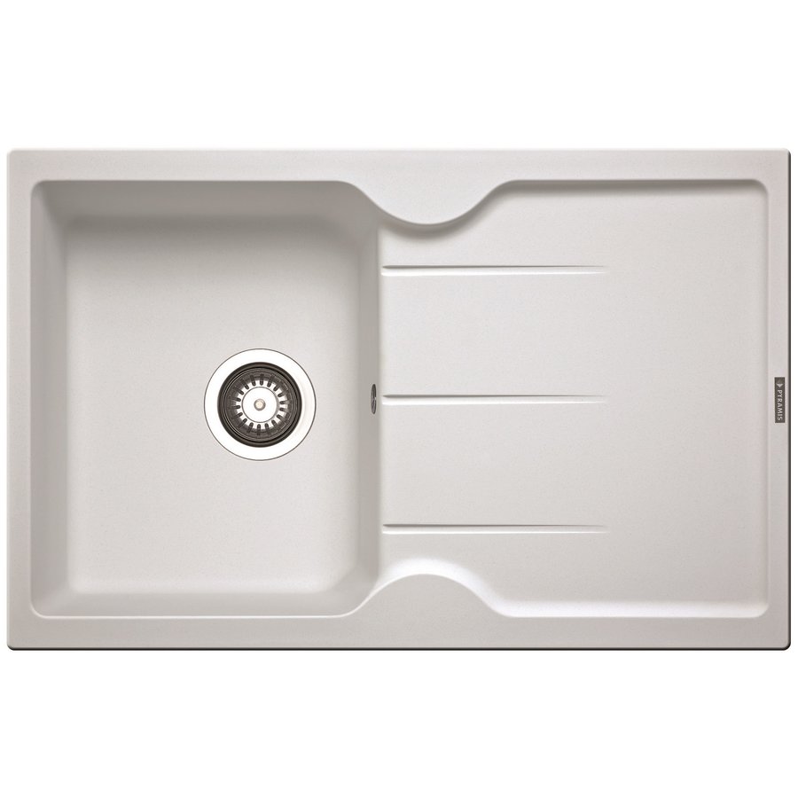 Chiuveta de bucatarie Granit PORTOS 1B 1D 78x50 Alb