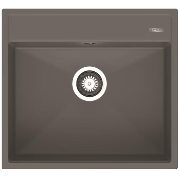 Chiuveta ITHAKA 560x510mm  Adancime 200mm Incastrat   Pyragranite   Gri