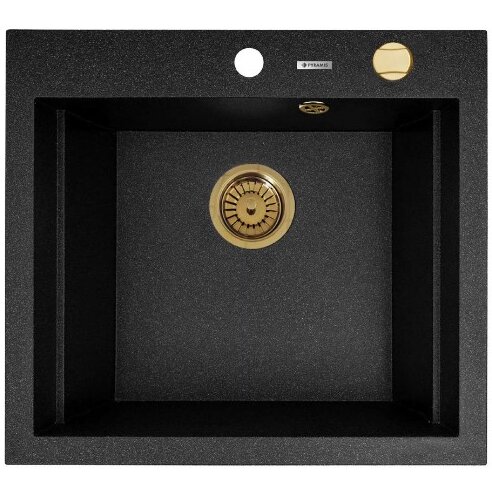 Chiuveta Siros Granit Negru-Gold