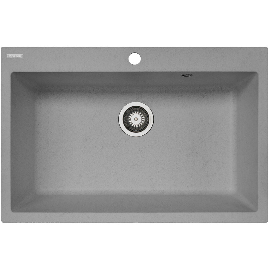 Chiuveta Soft Compozit Square Durothek 76x50 1B Gri