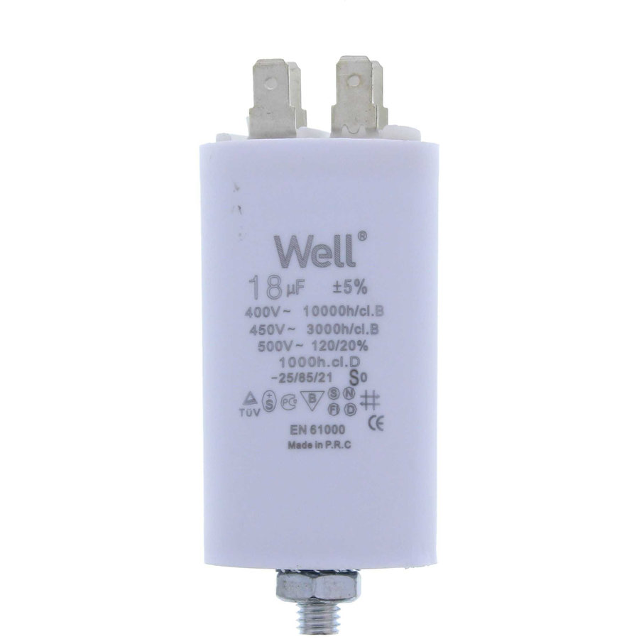 Condensator Pornire Motor 400V 18UF White