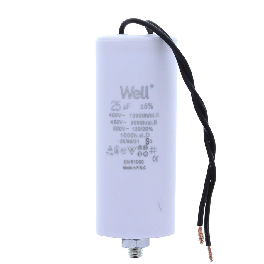 Condensator Pornire Motor 400V 25UF White
