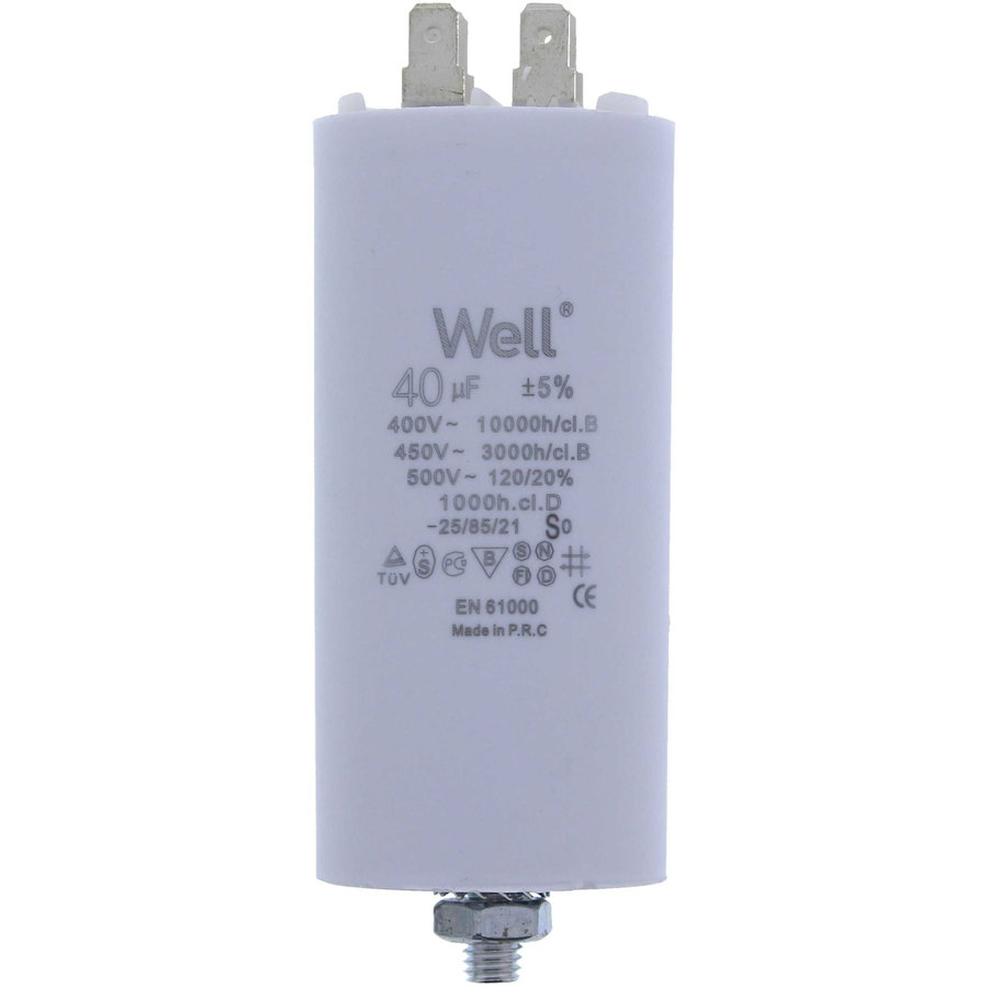 Condensator Pornire Motor 400V 40UF White