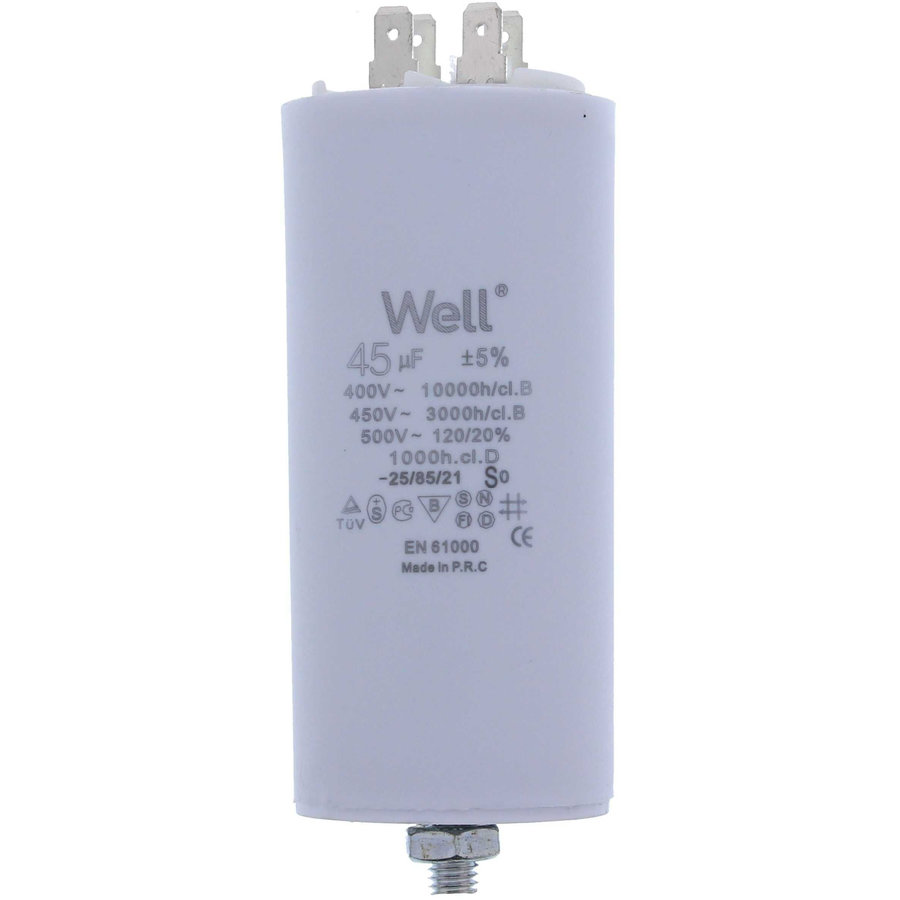 Condensator Pornire Motor 400V 45UF White