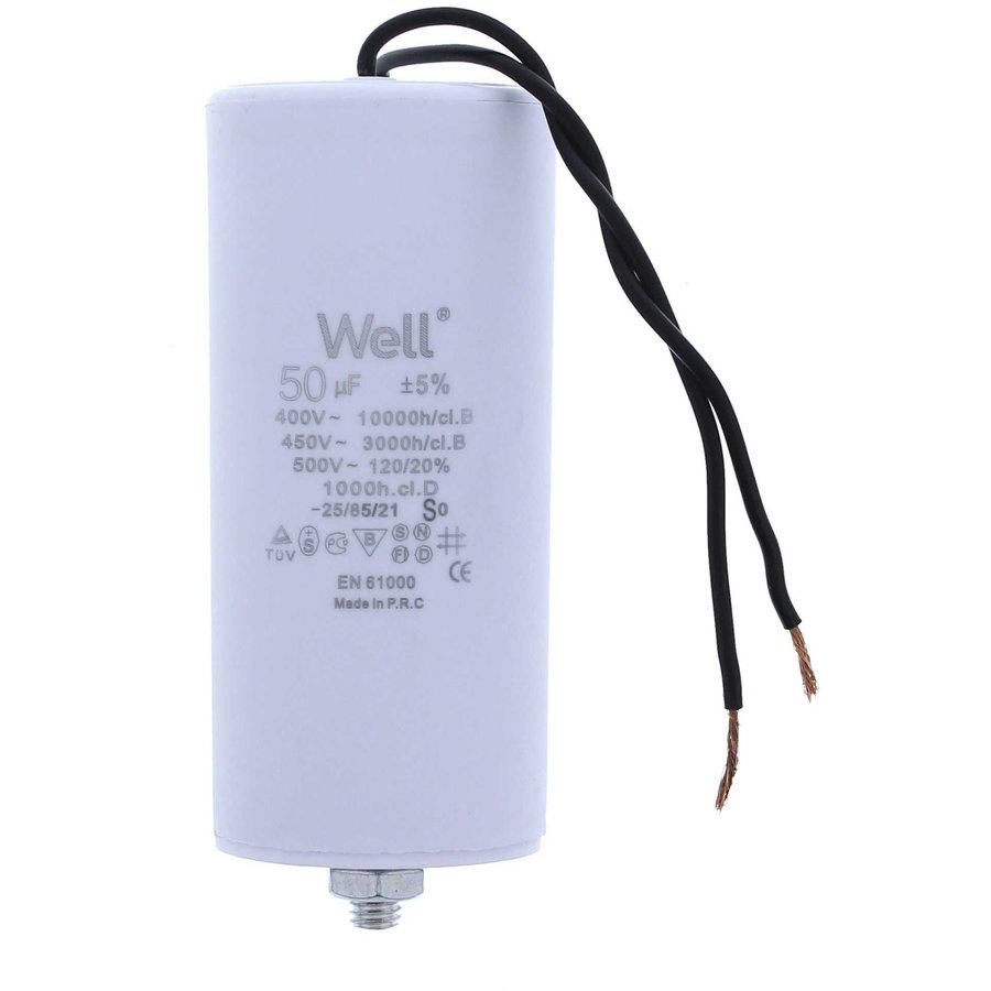 Condensator Pornire Motor 400V 50UF White