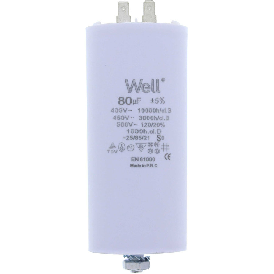 Condensator Pornire Motor 400V 80UF White