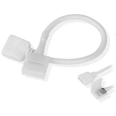 Conector Flexibil   Banda LED 5050 RGB   Alb