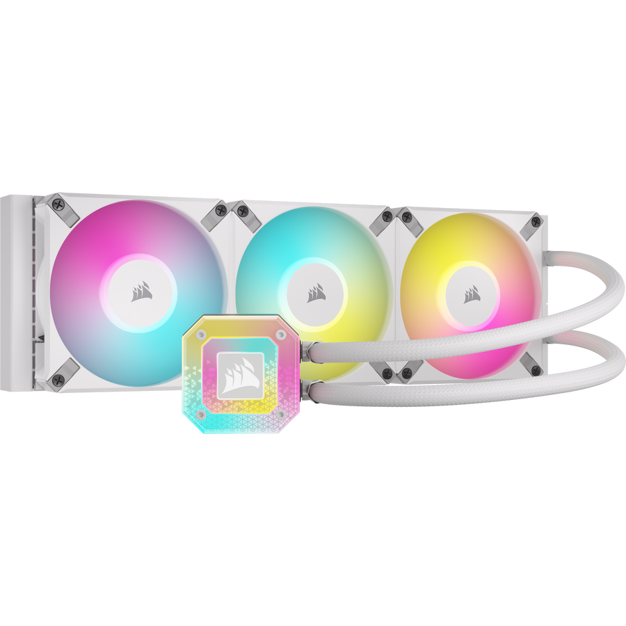 Cooler Procesor CW-9060073-WW H150i Elite Capellix XT 3 Ventilatoare Iluminare RGB Alb