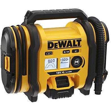 cordless compact compressor DCC018N, air pump (yellow / black, without battery and charger, without power supply)