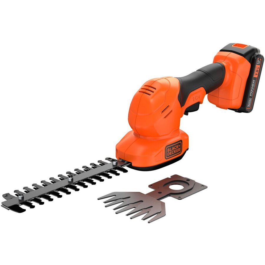 cordless grass and shrub shears BCSS18D1, 18 Volt (orange, Li-ion battery 2.0 Ah)