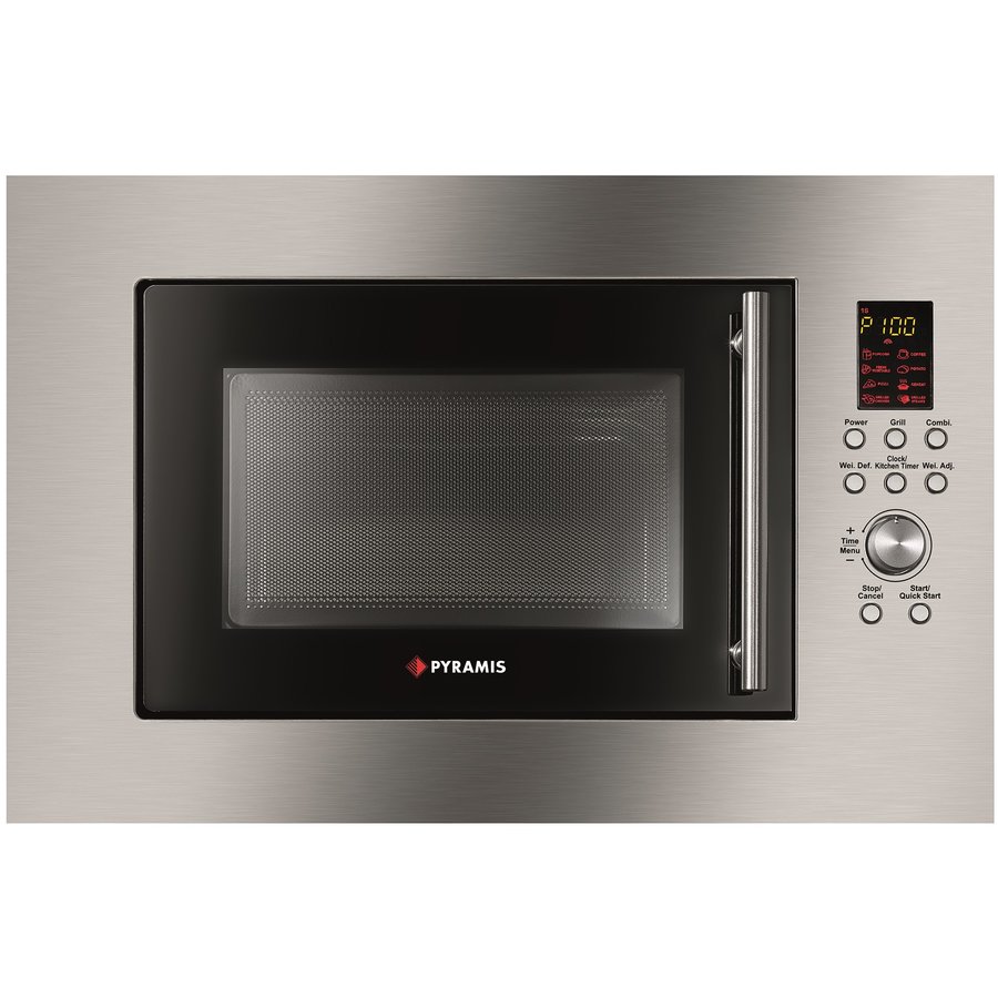 Cuptor cu microunde incorporabil 30 INOX 23 litri 900W Gri