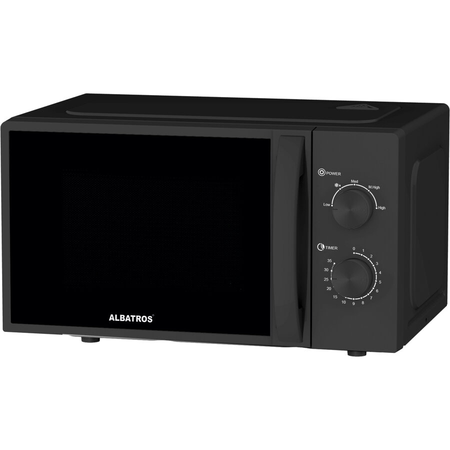 Cuptor cu microunde MWA-20MB4 Putere 700W 20L Lumina Interioara Timer Negru