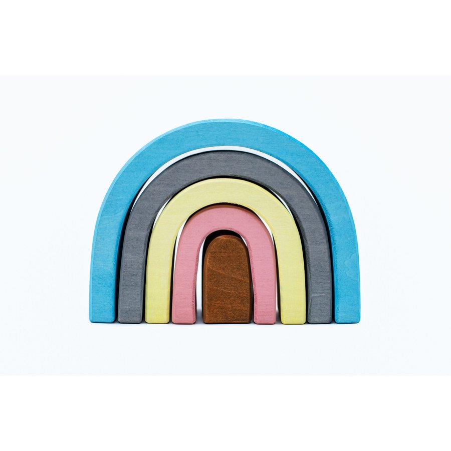 Curcubeu din lemn Arcada Mica Blue