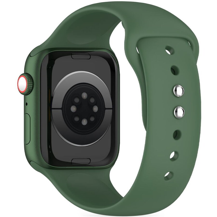 Curea Smartwatch compatibila cu Apple Watch 4/5/6/7/8/9/SE/Ultra1/2 42/44/45/49mm Olive Green