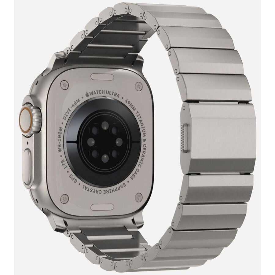 Curea Smartwatch compatibila cu Apple Watch 4/5/6/7/8/9/SE/Ultra1/2 42/44/45/49mm Titanium