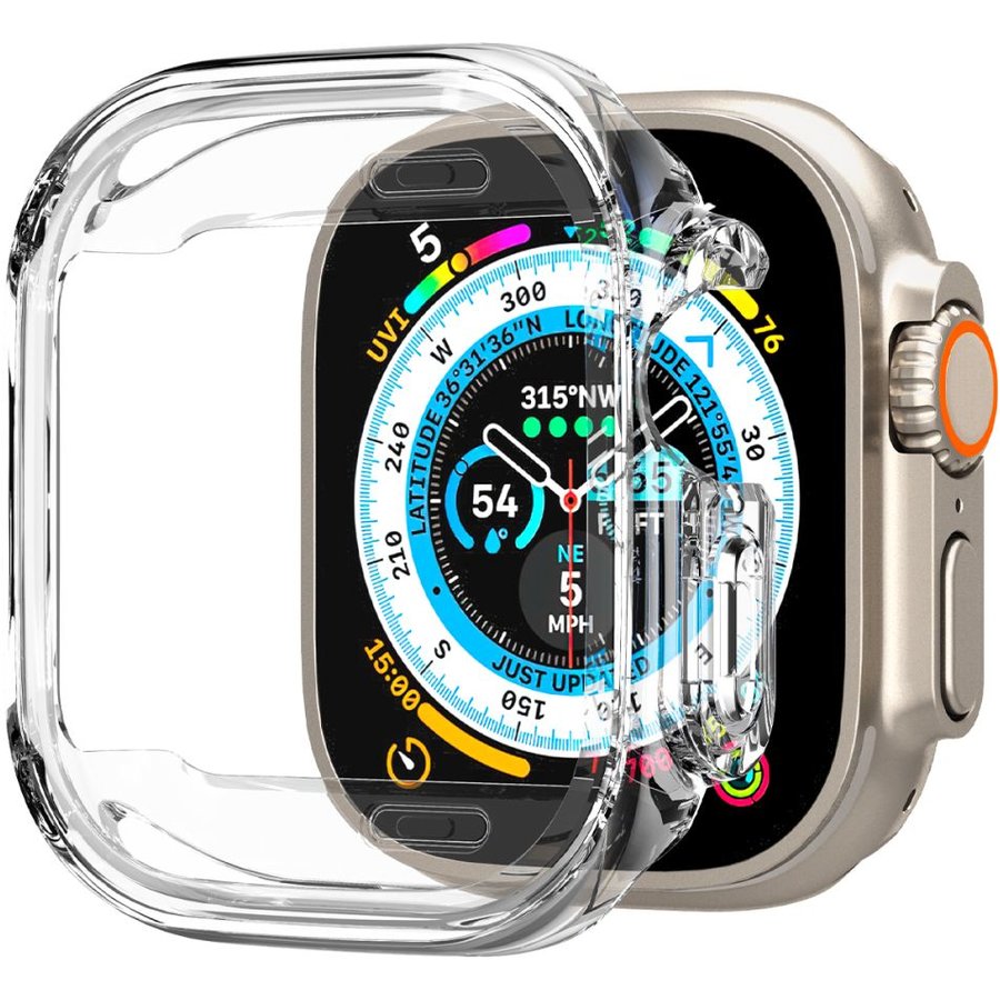 Curea Smartwatch compatibila cu Apple Watch Ultra 49mm Clear