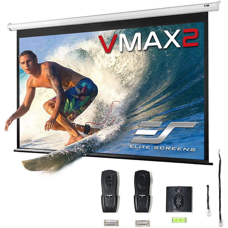 Ecran proiectie electric perete/tavan VMAX106XWH2 234.7 x 132 cm Format 16:9 Trigger 12V Drop 20.3cm