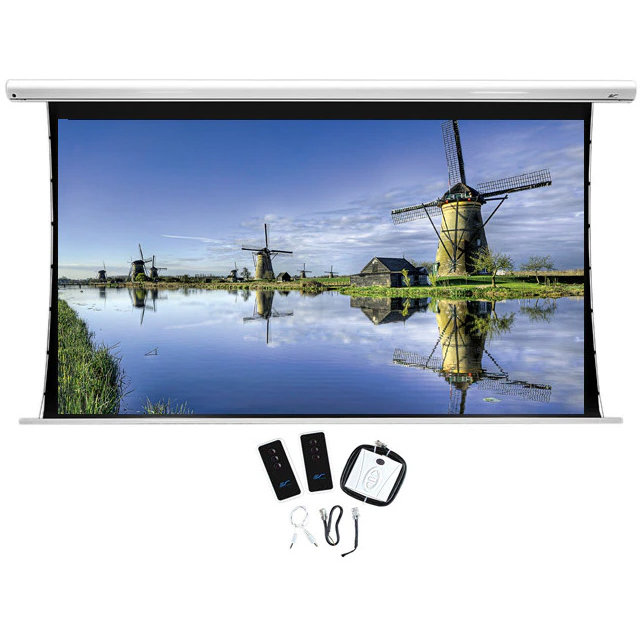 Ecran proiectie electric profesional perete/tavan Tensionat Saker SKT100XHW-E12 221.5 x 124.5 cm 16:9