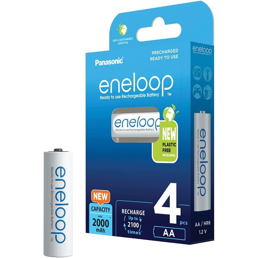 Eneloop, rechargeable battery (AA (Mignon), 4 pieces)