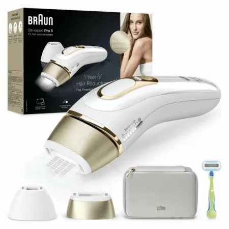 Epilator PL5152 Intense Pulsed Light (IPL) Epilare Definitiva Fara Durere Auriu/Alb