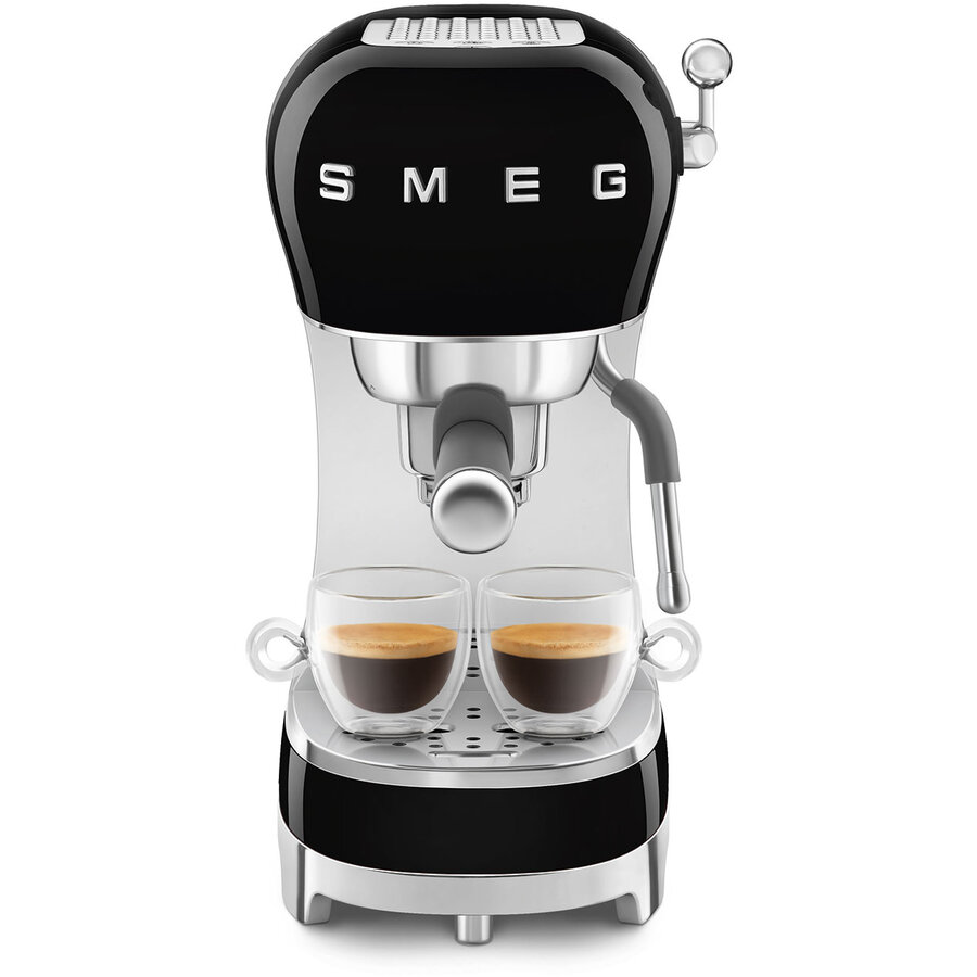 Espressor Manual 50's Style ECF02BLEU 1.1L 15Bari 1350W Negru/Argintiu