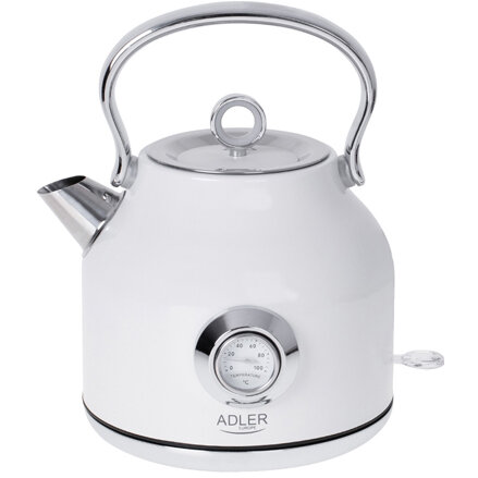 Fierbator de Apa Electric 1.7l 2200W  Termometru Oprire Automata Alb