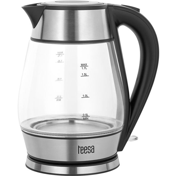 Fierbator Electric TSA1512B 1.7L 2200W Negru/Argintiu