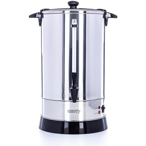 Fierbator Profesional Camry CR 1259 Electric 20l Cu Robinet  1650W Negru/Argintiu