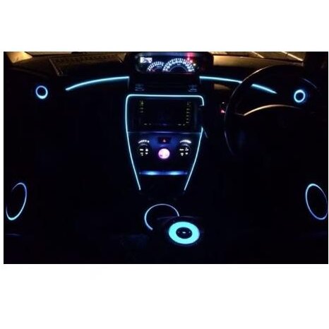 Fir cu Lumina Ambientala pentru Auto Neon Ambiental Flexibil 3.2MM Albastru Deschis