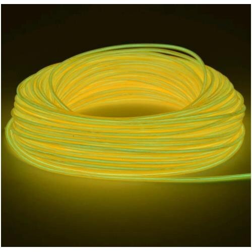 Fir cu Lumina Ambientala pentru Auto Neon Ambiental Flexibil 3.2MM Galben