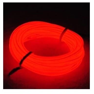 Fir cu Lumina Ambientala pentru Auto Neon Ambiental Flexibil 3.2MM Rosu