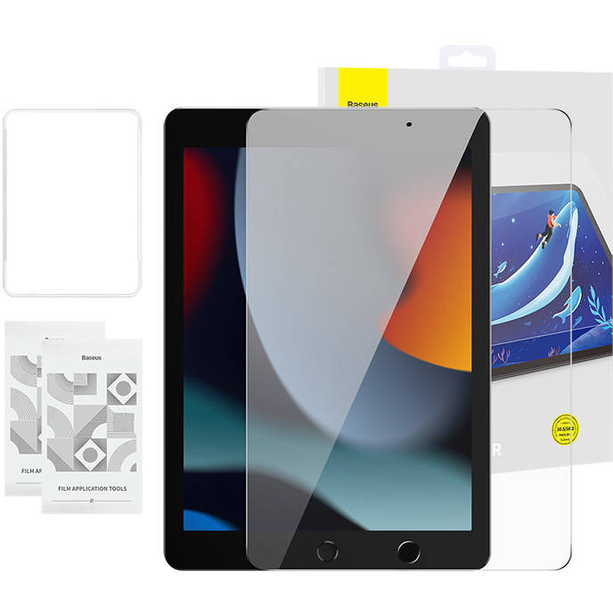 Folie Protectie + Kit Curatare Tempered Glass  Crystal 0.3mm Apple iPad Pro/Air3/ 10.2inch  iPad 7/8/9 x2buc