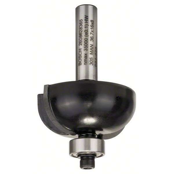 Freza Profilata 8mm R1 12mm D 36.7mm L 16mm G 58mm 8mm R1 12mm D 3