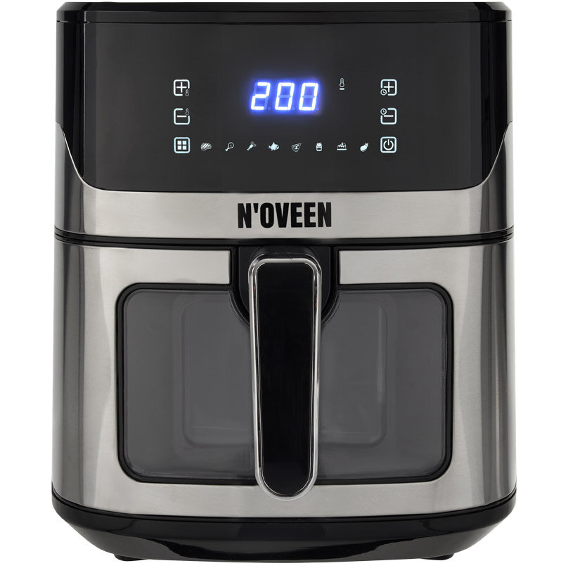 Friteuza cu Aer Cald AF560 Capacitate 6.5L 8 Programe Automate Fereastra de Previzualizare Rapid Air Panou Tactil cu Afisaj LED 1600W