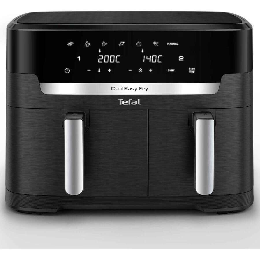 Friteuza cu Aer Cald Dual Easy Fry XXL EY9428E0 11L Display LCD 7 Programe Automate 2700W Negru