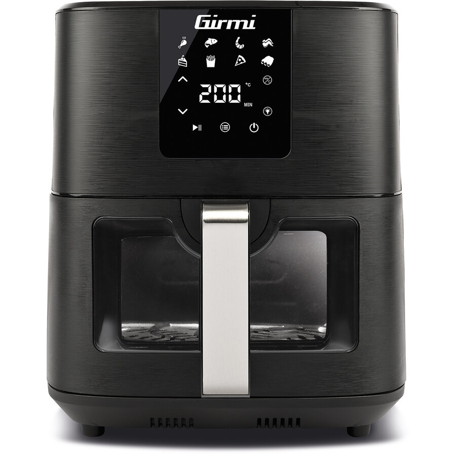 Friteuza cu Aer Cald Ecofrit FG79 Capacitate 9L 8 Programe Automate 1700W Negru