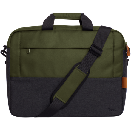 Geanta Laptop Lisboa 16inch/40cm 2 Compartimente Material POM Verde