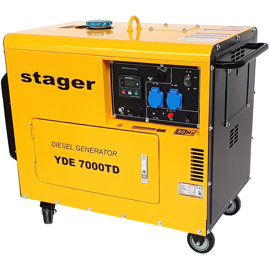 Generator Insonorizat YDE7000TD Diesel Monofazat 5kW 20A 3000rpm