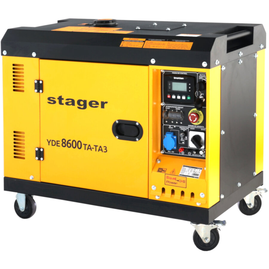 Generator Insonorizat YDE8600TA-TA3 V2 7.5kVA 3000rpm Dual Diesel Pornire Electrica