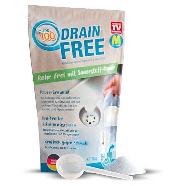 Granule pentru Desfundarea Tevilor Pure100 Drain Free 1KG