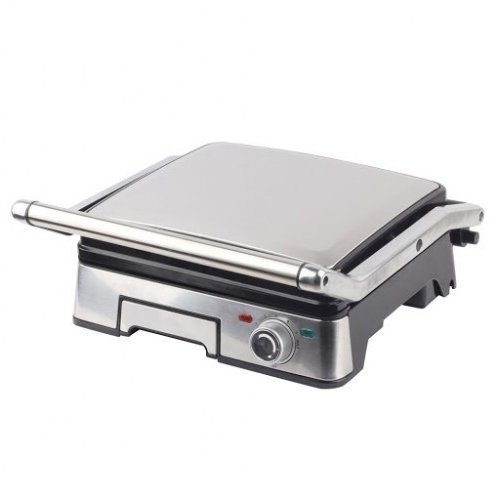 Gratar electric Ar1S40 1800W Grill Invelis Antiaderent Termostat Reglabil Placa Detasabila Inox