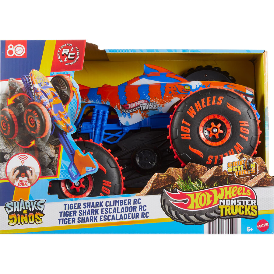 Hot Wheels Monster Trucks Tiger Shark Climber 1:15, RC