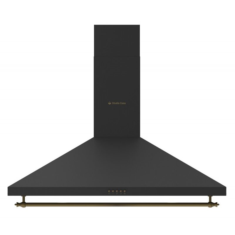 Hota Decorativa cu Design Rustic Tosca Turbo 90cm Putere Absorbtie 645m3/h Negru