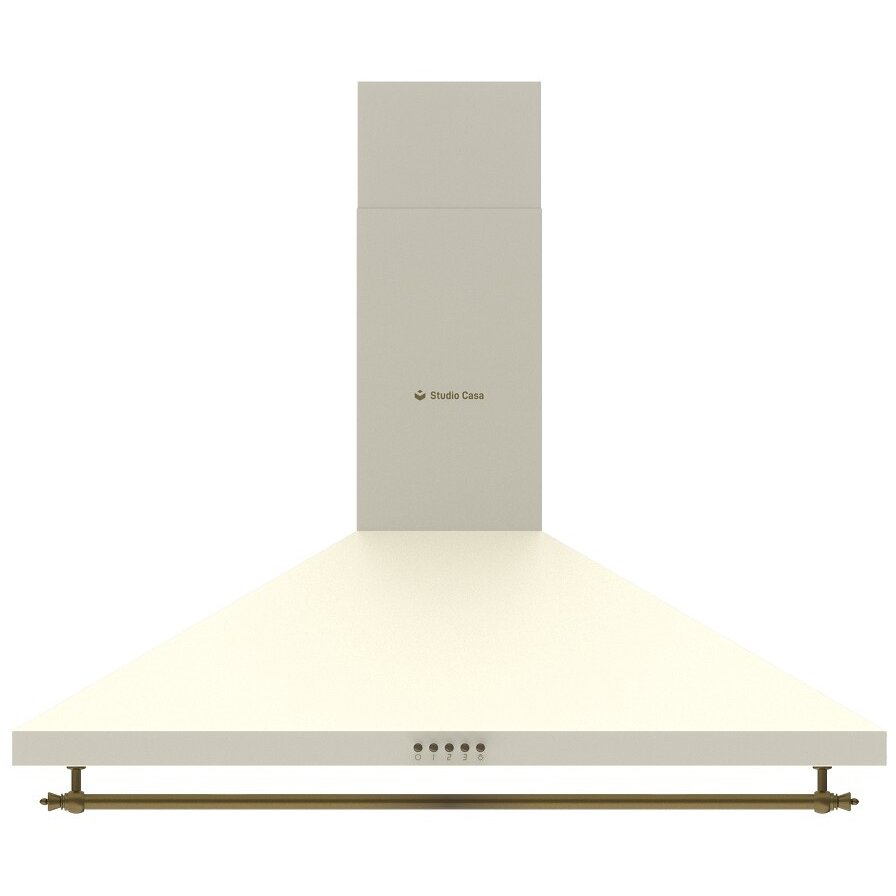 Hota Decorativa cu Design Rustic Tosca Turbo 90cm Putere Absorbtie 645m3/h Crem