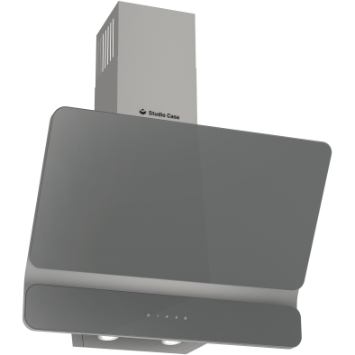 Hota Decorativa Dual Plane Grey  60cm  1 Motor Tubo  Putere Absorbtie 400m3/h  Metal Gri