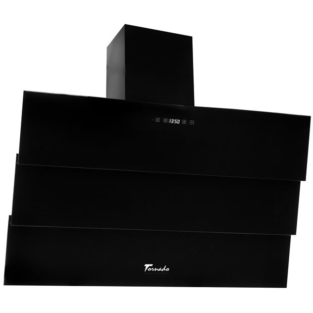 Hota Decorativa Megas 1200 (90) LED Clasa A 1 Motor Turbo Latime 90cm 4 Viteze Negru