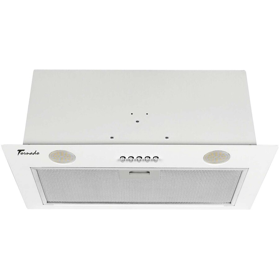 Hota Incorporabila DRYTH 960 (52) LED 1 Motor Turbo Latime 52cm Absorbtie 960m3/ora Filtru Anti-Grasimi Aluminiu 5 Straturi Alb