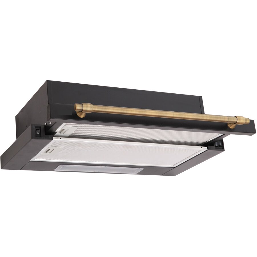 Hota incorporabila Lean Retro Nero 60cm 2 motoare Antracit